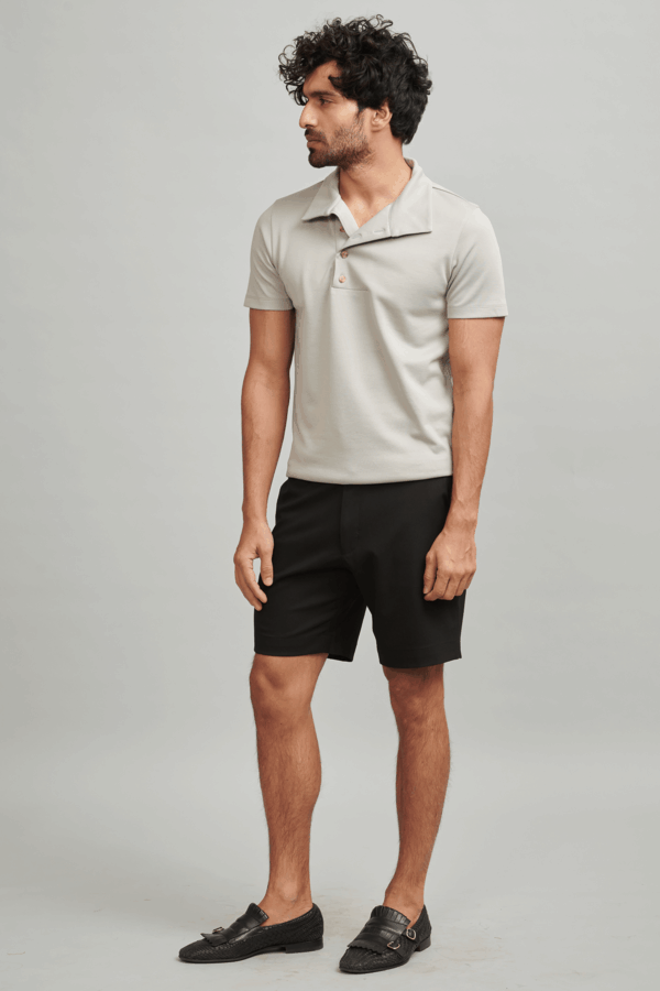 Off Center Placket Polo - Image 3