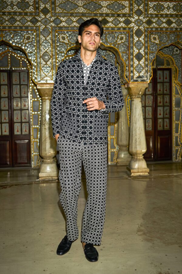 Rattan Embroidered Jacket and Pant - Image 4