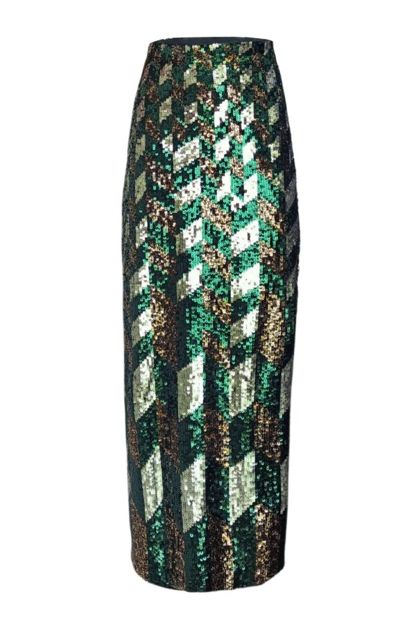 Jewel Tone Sequin Skirt - Image 2