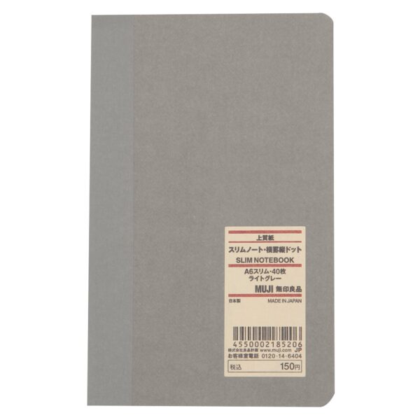 High Quality Paper Bind Slim Notebook - Horizontal Line and Vertical Dot Grid - Image 3