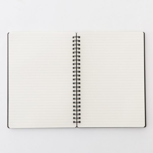 Double Ringed Ruled Notebook with Strap - Image 2