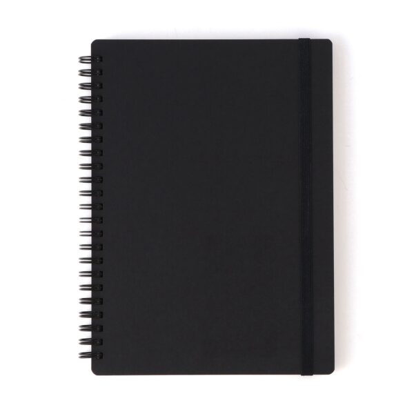 Double Ringed Ruled Notebook with Strap