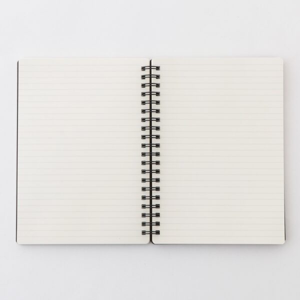 Double Ringed Ruled Notebook with Strap - Image 6