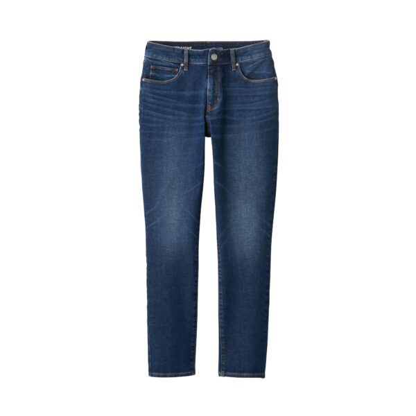 Women Organic Cotton 4 Way Stretch Denim Slim Straight Pant - Image 2