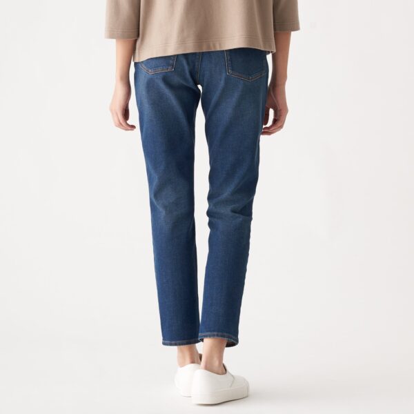 Women Organic Cotton 4 Way Stretch Denim Slim Straight Pant - Image 3