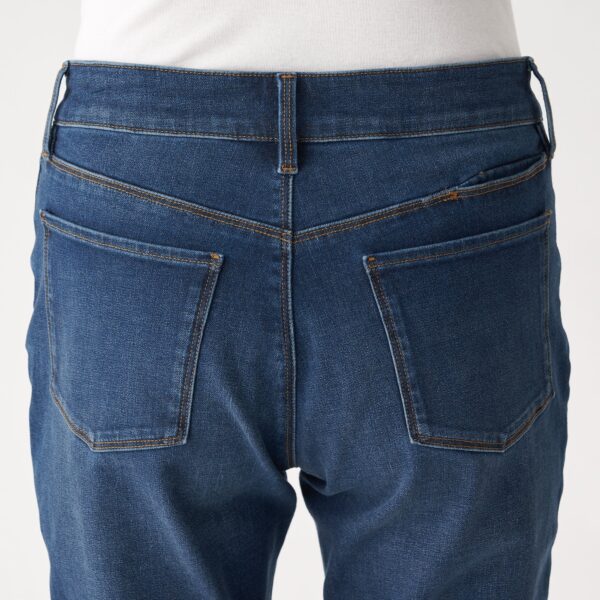 Women Organic Cotton 4 Way Stretch Denim Slim Straight Pant - Image 5