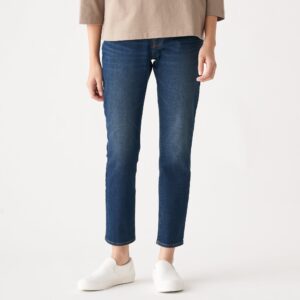 Women Organic Cotton 4 Way Stretch Denim Slim Straight Pant