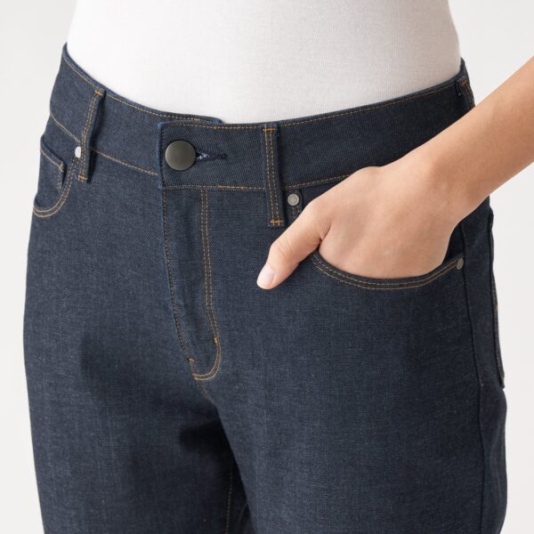 Women Organic Cotton 4 Way Stretch Denim Slim Straight Pant - Image 20