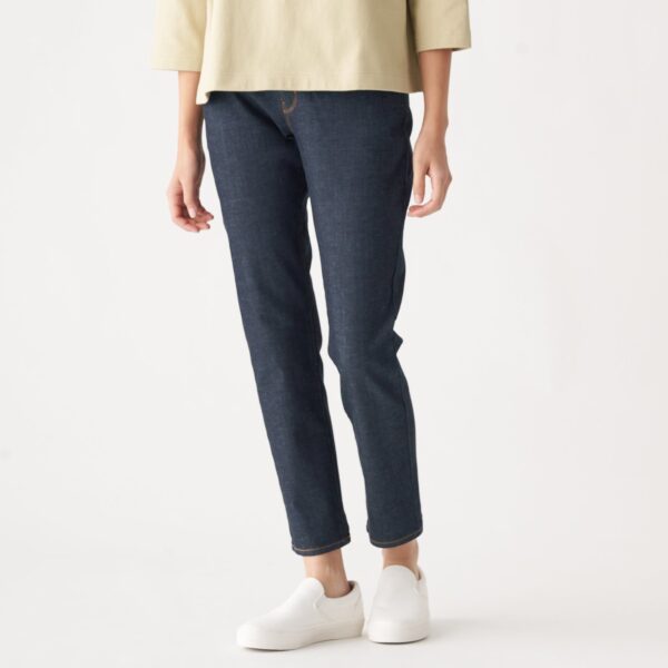 Women Organic Cotton 4 Way Stretch Denim Slim Straight Pant - Image 18