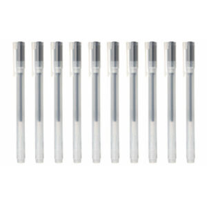 Gel Ink Cap Type Ballpoint Pen 0.5mm 10 Pieces Set