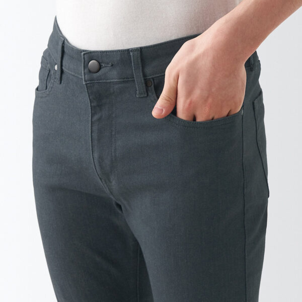 Men's Super Stretch Denim Skinny Pants Charcoal Gray (L 30inch / 76cm) - Image 7