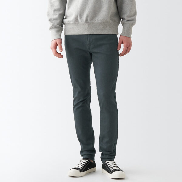 Men's Super Stretch Denim Skinny Pants Charcoal Gray (L 30inch / 76cm) - Image 3