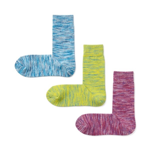 Right Angle Excess Yarn 3 Pair Socks - Image 2