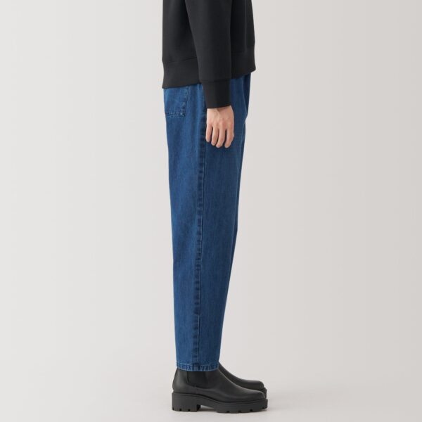 Women's Washed Denim Easy Tapered Pants - Image 14