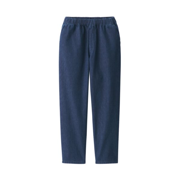 Women's Washed Denim Easy Tapered Pants - Image 2
