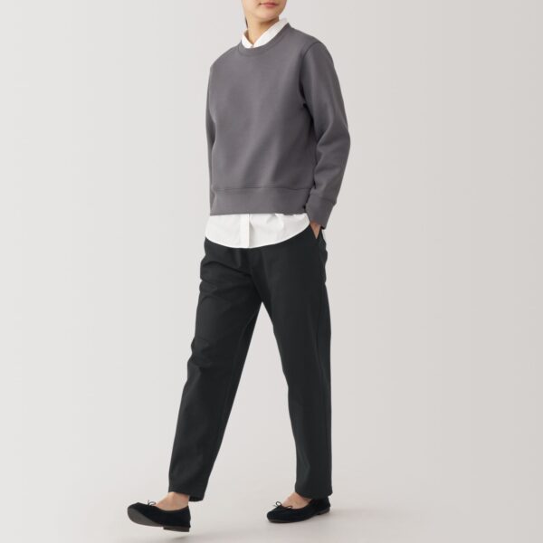 Women's Washed Denim Easy Tapered Pants - Image 4