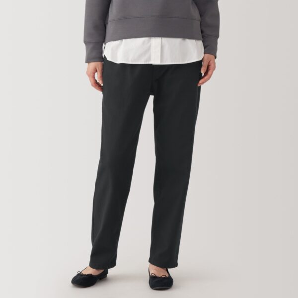 Women's Washed Denim Easy Tapered Pants - Image 3
