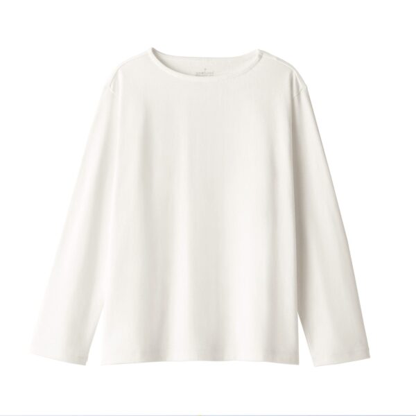 Women's Heavy Weight Boat Neck Long Sleeve T-Shirt - Image 2