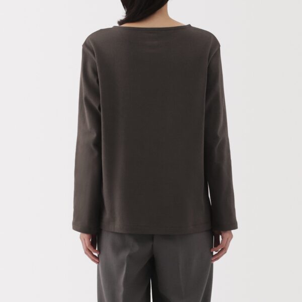 Women's Heavy Weight Boat Neck Long Sleeve T-Shirt - Image 14