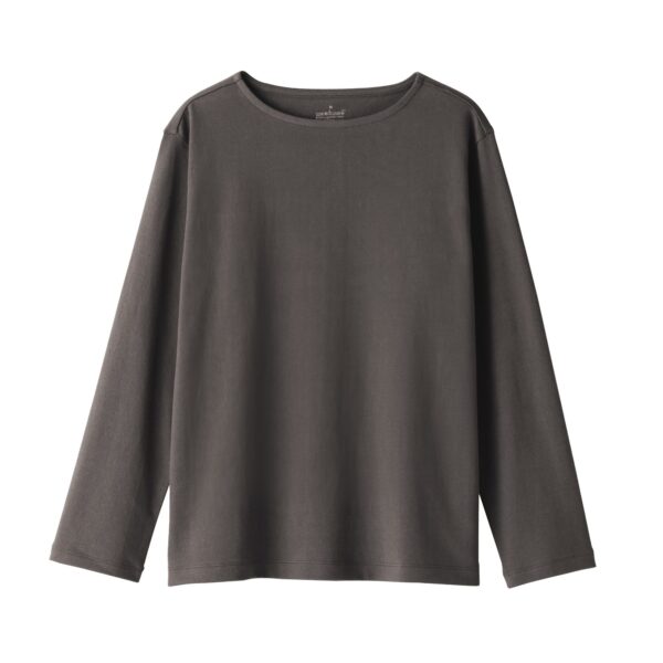 Women's Heavy Weight Boat Neck Long Sleeve T-Shirt - Image 10