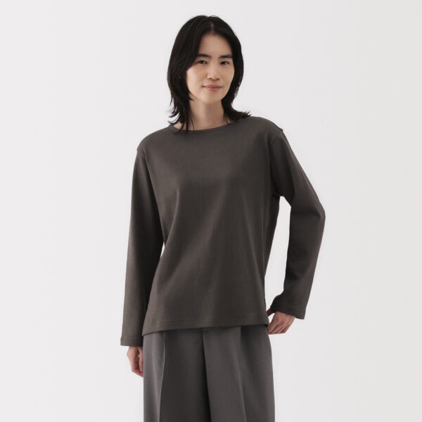 Women's Heavy Weight Boat Neck Long Sleeve T-Shirt - Image 11