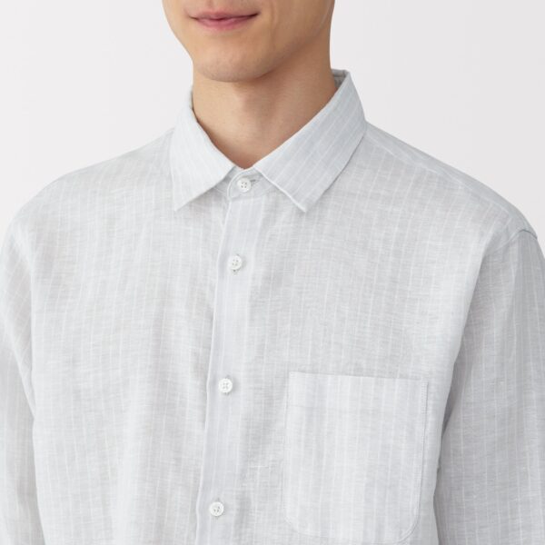 Men's Linen Striped Shirt - Image 15