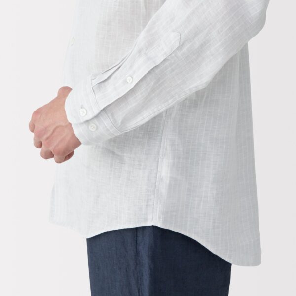 Men's Linen Striped Shirt - Image 16