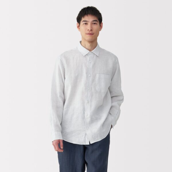 Men's Linen Striped Shirt - Image 11
