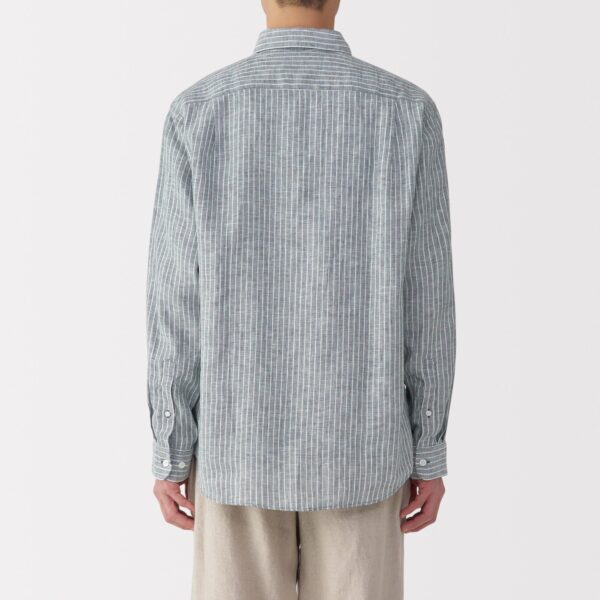 Men's Linen Striped Shirt - Image 6