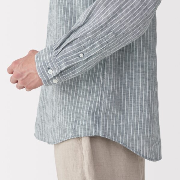 Men's Linen Striped Shirt - Image 8