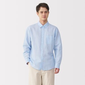 Men's Hemp Cotton Striped Shirt