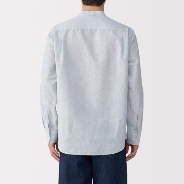 Men's Hemp Cotton Stand Collar Shirt - Image 6
