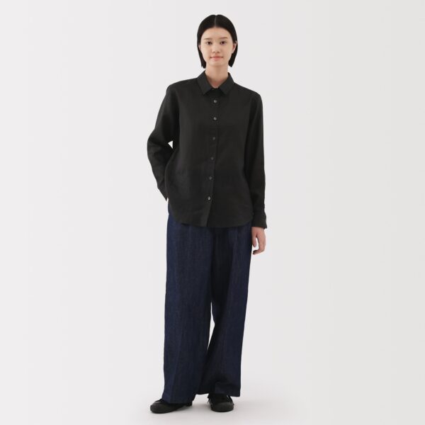 Women's Washed Linen Shirt - Image 31