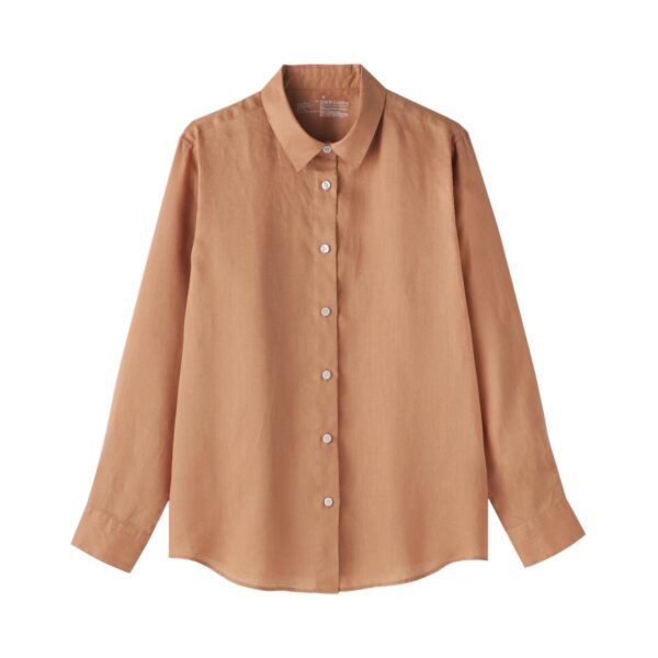 Women's Washed Linen Shirt - Image 11