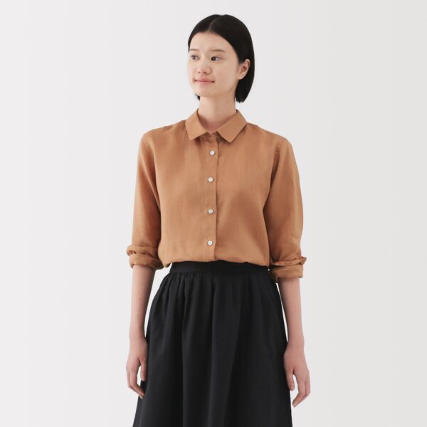 Women's Washed Linen Shirt - Image 12