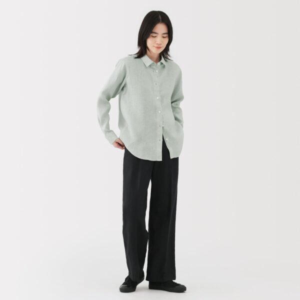 Women's Washed Linen Shirt - Image 4