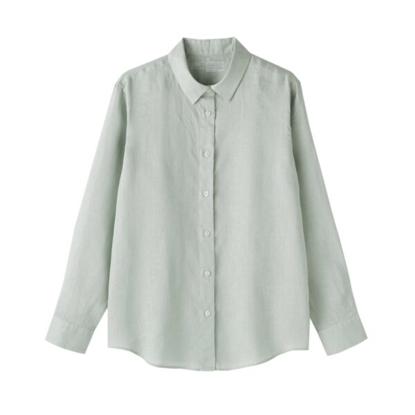 Women's Washed Linen Shirt - Image 2
