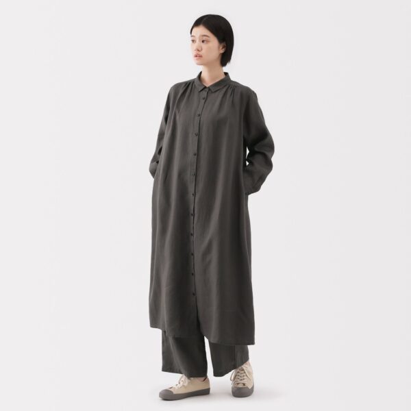 Women's Linen Shirt Dress - Image 4