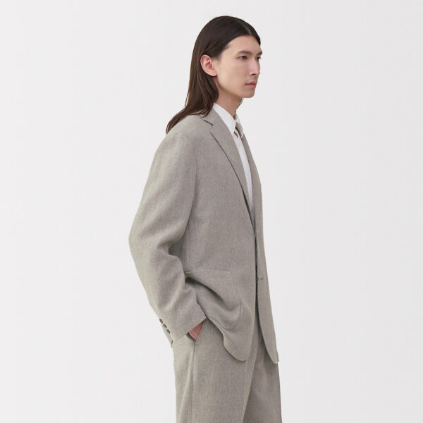 Labo Men's Linen Blend Wool Jacket - Image 15