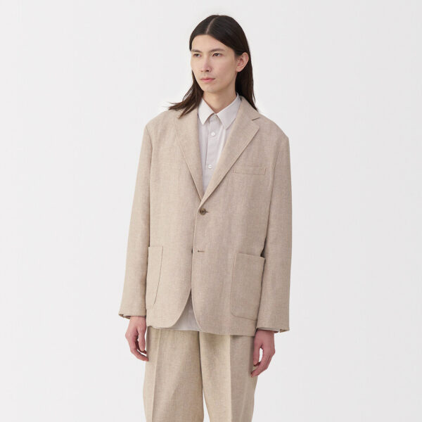 Labo Men's Linen Blend Wool Jacket - Image 3