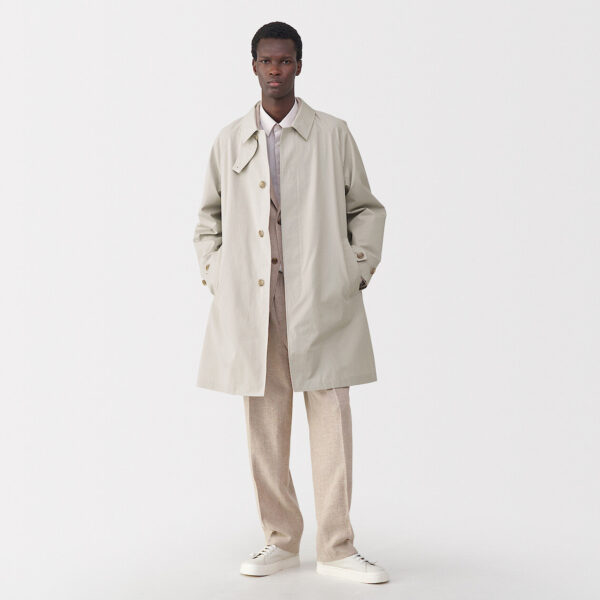 Labo Men's High Density Cotton Single Breasted Coat - Image 4
