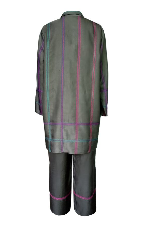 Geometric Embroidered Pant Set - Image 3