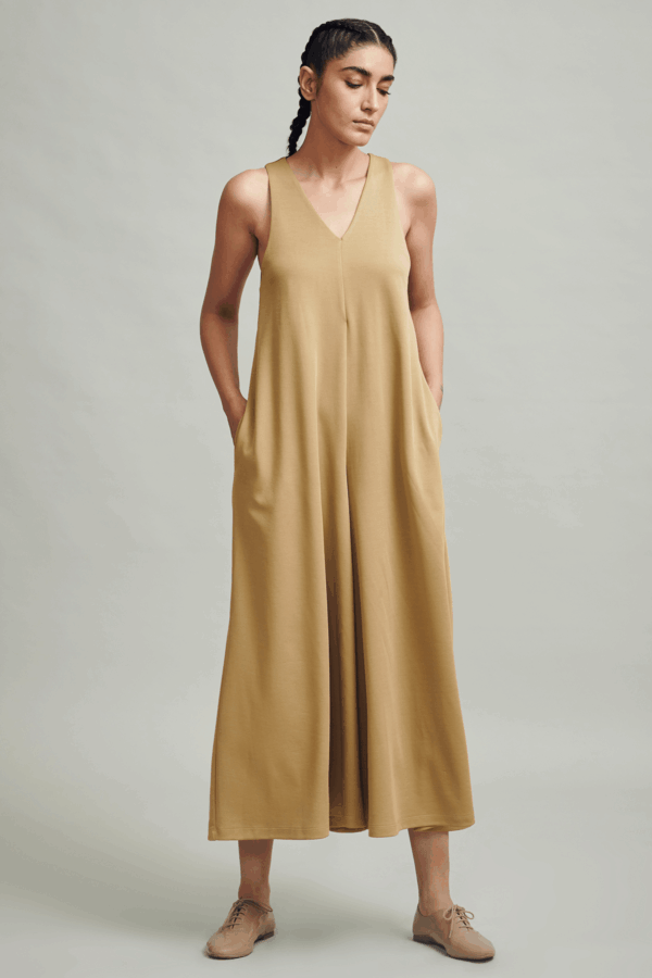 Wide Legged Knit Jumpsuit - Image 4