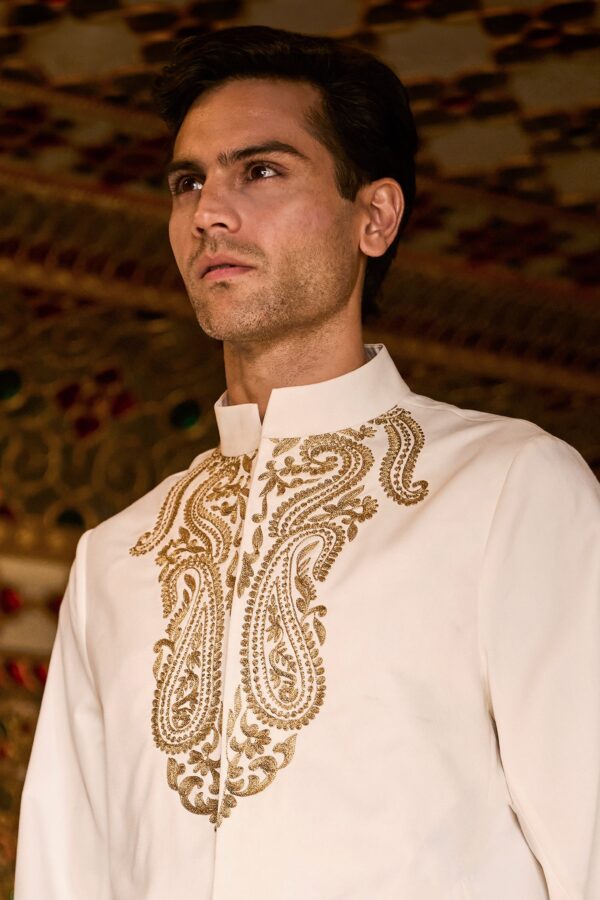 Embroidered Shirt & Sailor Pant Set - Image 12