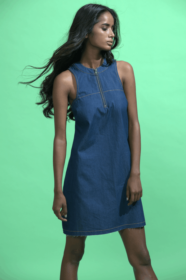 Denim Zip Mini