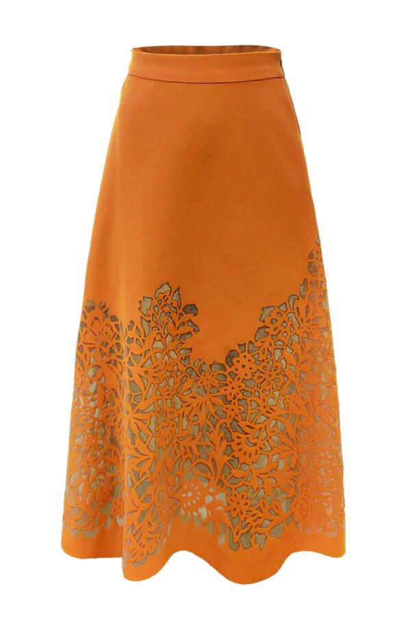 Cutwork Midi Skirt - Image 2