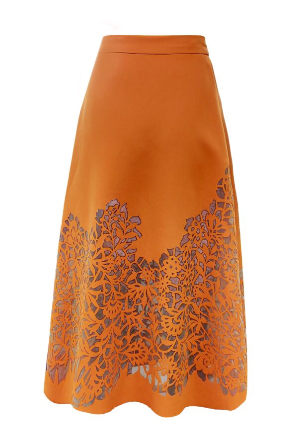 Cutwork Midi Skirt - Image 3