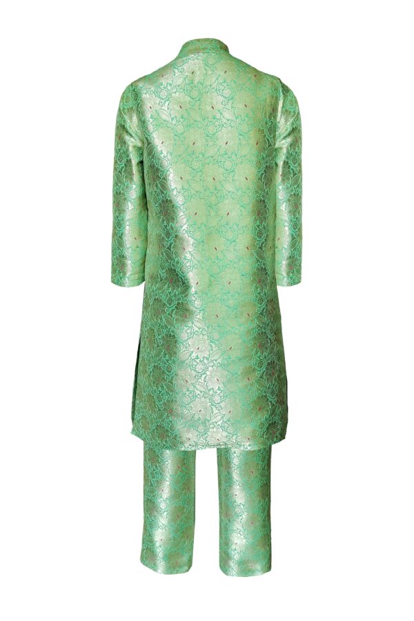 Structured Brocade Pant Set - Image 3