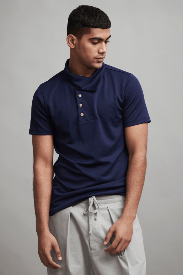 Off Center Placket Polo - Image 24