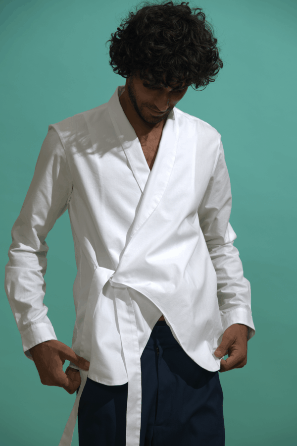 Side Tie Shirt - Image 3